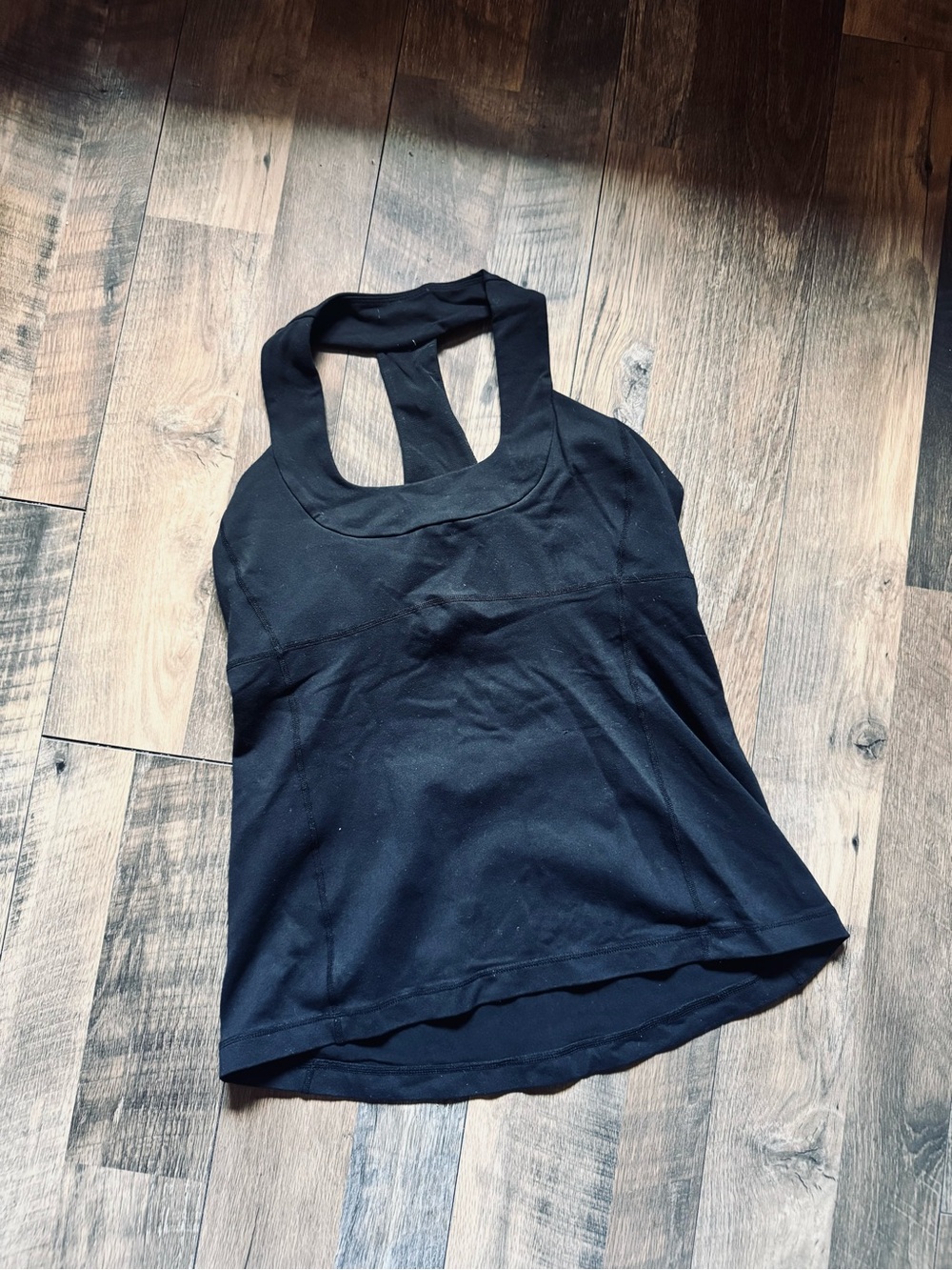 lululemon athletica Black scoop neck Racerback Workout Tank